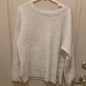 Sleeping on Snow by Anthropologie Grey Crew Neck Sweater Size Small